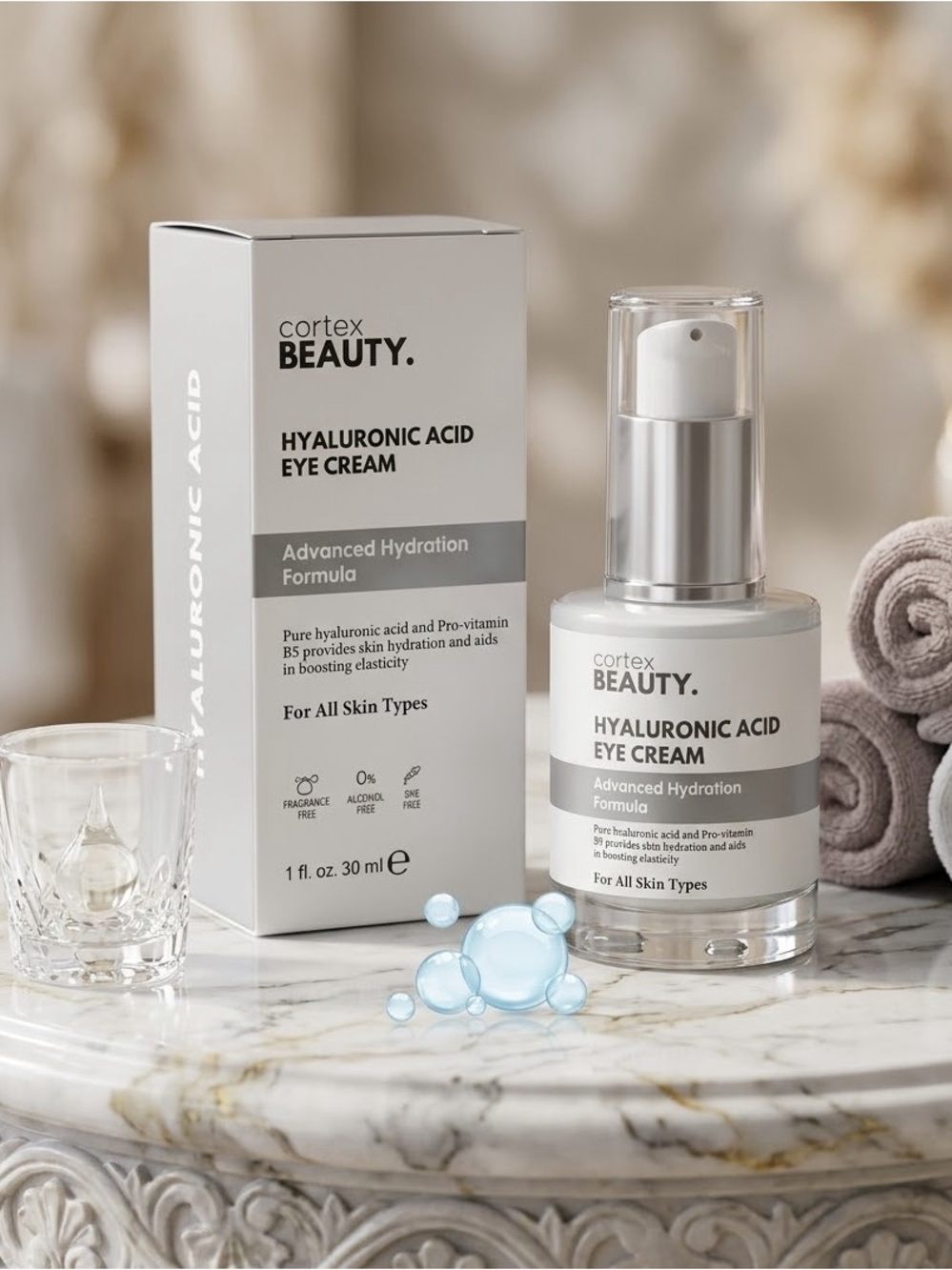 Cortex Beauty Hyaluronic Acid Eye Cream Advanced Hydration ~ Retail $220